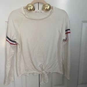 White Longsleeve with Stripes
